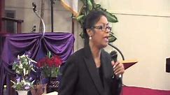 Day 2 Evangelist Denise Matthews (Vanity) speaks in Niceville Florida June 2013.