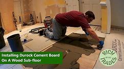 Kitchen Update 14 - Installing Durock Cement Board On A Wood Sub-floor