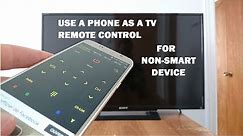 Use phone as a universal remote control without internet