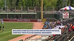 Brawl erupts between second baseman and umpire at Rockland Boulders game