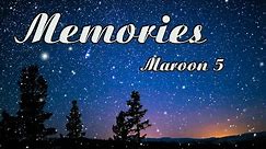 Memories Maroon 5 ( lyric)