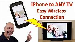Connect iPhone to ANY TV Wirelessly Easy Steps for Non-Techies, Using Airplay and Screen Mirroring.