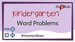 Kindergarten Math - Word Problems - WI