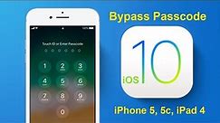 Bypass Passcode iPhone 5, 5c, iPad 4 iOS 10.x full signal | ATUnlock