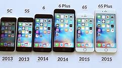 Hati Cirpan | ALL iPhones Compared! iPhone 6S+ vs 6S vs 6 Plus vs 6 vs 5s vs 5c vs 5 vs 4s vs 4 vs 3