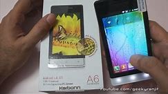 Karbonn A6 Budget Android Phone Unboxing & Overview