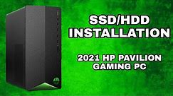 HOW TO INSTALL AN SSD OR HDD ON THE 2021 HP PAVILION GAMING PC. (EASY GUIDE)