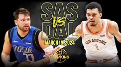 San Antonio Spurs vs Dallas Mavericks Full Game Highlights | March 19, 2024 | FreeDawkins
