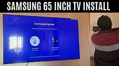 Samsung 65 inch tv wall mount installation | Tv wall mount installation