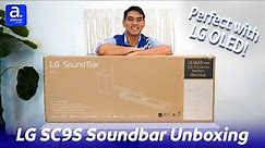 A perfect match for OLED TV! LG SC9S Soundbar Unboxing | Abenson