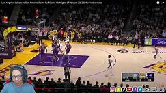 WARRIORS FAN REACTS TO Los Angeles Lakers vs San Antonio Spurs Full Game Highlights February 23 2024