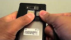 LG Optimus L7: How to Insert SIM card