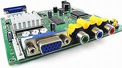 Zerone Arcade Game CGA/EGA/YUV/RGB to VGA HD Video Converter Adapter Board for CRT LCD PDP Monitor, with True Digital 24-Bit A/D Converter