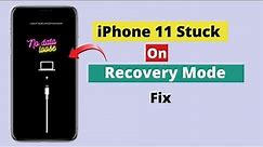 How to Fix iPhone 11 Stuck on Recovery mode [2022].