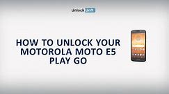 HOW TO UNLOCK Motorola Moto E5 Play Go