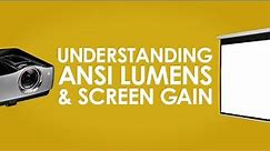 ✅ Elite Screen ✯ Understanding ANSI Lumens & Screen Gain [Projector Screen]