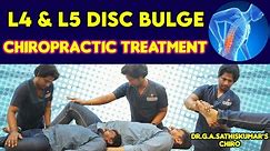 Patient with L4 & L5 Disc Bulge Treated by #Chiropractor #DrGaSathishkumar #Chiro #Painrelief