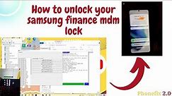 SAMSUNG A135f FINANCE LOCK REMOVE || SAMSUNG ALL MODAL K.G. LOCK REMOVE ||SAMSUNG MDM LOCK REMOVE 🔐