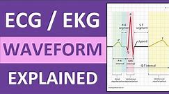 ECG Waveform Explained and Labeled | ECG Interpretation Nursing NCLEX