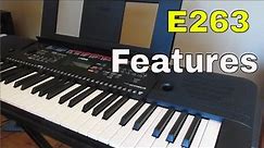Special Features of the Yamaha e263 Digital Keyboard ... From a Fan!