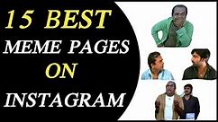 15 Best Telugu meme pages on instagram || Telugu meme pages ||