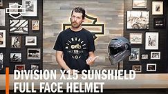 Harley-Davidson Division X15 Sunshield Full Face Motorcycle Helmet Overview