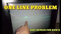 HOW TO REPAIR CRT TV 1LINE PROBLEM FOR NEW B