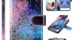 ULAK iPhone 8 Wallet, iPhone SE Wallet Case 2020, iPhone SE 3 Wallet 2022, iPhone 7 Flip Wallet Case, PU Leather Kickstand Card Holder Protective Cover for iPhone 7/8/iPhone SE 2 3 Gen 4.7'', Mandala