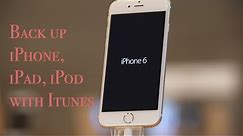 How to backup iPhone with iTunes & How to Restore iPhone with iTunes