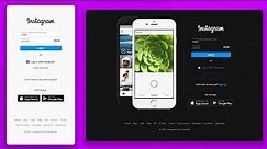 How To Make Instagram Login Page Using HTML CSS JavaScript | Responsive and Darkmode