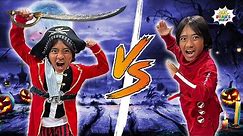 Pirate vs Ninja Challenge Halloween Edition!