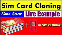 SIM CARD CLONING - What is Sim Card Cloning With Full Information - Explained in Hindi