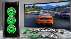 JLink 32" 240Hz Curved Gaming Monitor- It's Fast!
