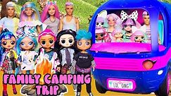 Big Family CAMPING TRIP OMG Scribbles Family, Bon Bon, Unicorn, Pranksta + Cousins Go Camping