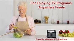 SIMOLIO Voice Clarity Portable Wireless TV Speakers for Seniors and Hard of Hearing SM-621D