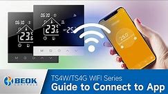 How to connect TS4 series Wi-Fi Thermostat with Tuya/Smart Life App
