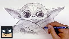 How To Draw Baby Yoda | The Mandalorian