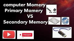 Computer memory: primary memory and secondary memory | fully explained | with SimpLearn.