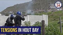 WATCH: Stun grenades and rubber bullets fly as police and protesters clash in Hout Bay