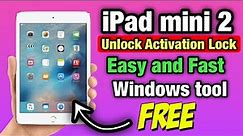 iPad mini 2 Free Unlock Activation Lock✅ iCloud Bypass Without Apple ID