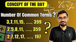 #cotd Number of Common Terms in 3 Arithmetic Progression's|Nishant Vora #jee #math #jeemains #maths