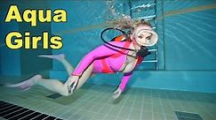 Scuba Diving Girl Hot Pink