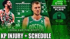 REACTION to Celtics Schedule + Kristaps Porzingis injury w/ Tim McKone | Winning Plays