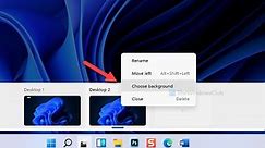 How to set different Wallpaper on different Desktops on Windows 11/10