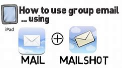 How to setup and use groups in mail on the iPad