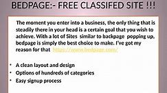 Free classified site bedpage!!!!!!!