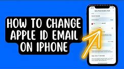 How To Change Apple ID Email On iPhone [2022] Works on iPhone 13