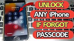 How To Unlock Any iPhone If Forgot Passcode Without Data Losing Without Computer 2024!