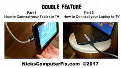 How to connect laptop to TV HDMI & How to connect tablet to TV HDMI - Easy & Fun