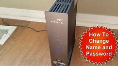 How to Change ARRIS Surfboard Modem/Router Name and Password